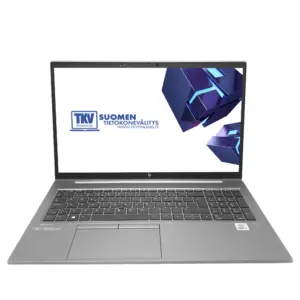 Avattu HP ZBook Firefly 15 G7 tehotyöasema, näyttäen terävän 15 tuuman IPS-näytön.