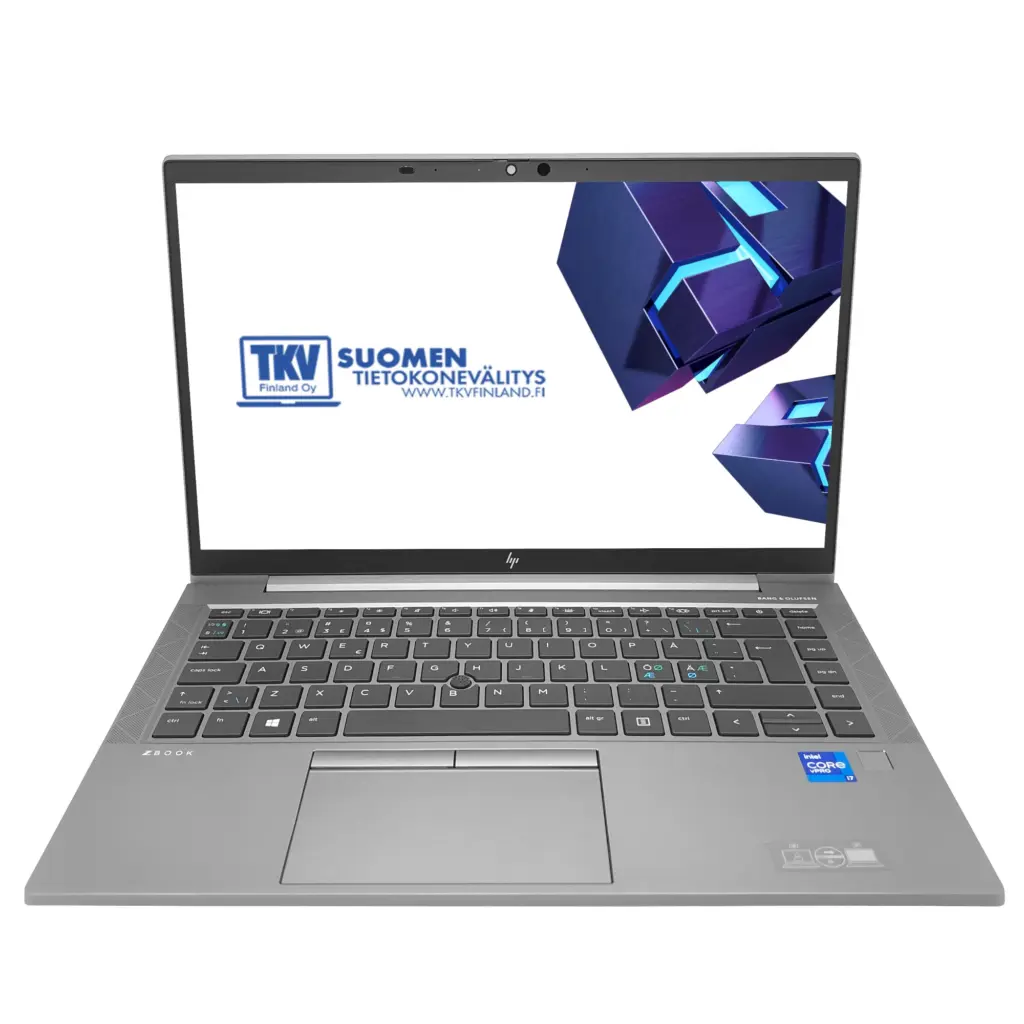 Avattu HP ZBook Firefly 14 G8 tehotyöasema, näyttäen terävän 14 tuuman näytön.