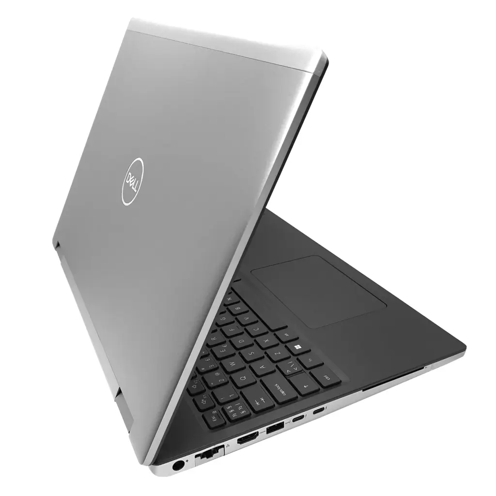 Dell Precision 7670 vasen kylki, jossa näkyvät nopeat Thunderbolt 4 -portit.