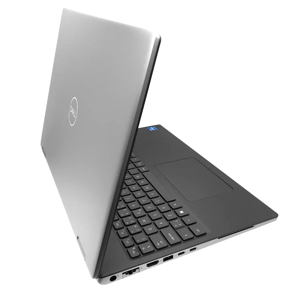 Dell Precision 7670 vasen kylki, jossa näkyvät nopeat Thunderbolt 4 -portit ja ilmankierto.