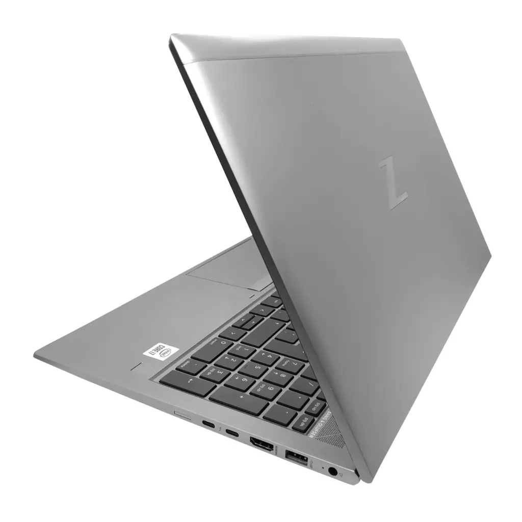 HP ZBook Firefly 15 G7 oikea sivu, paljastaen Thunderbolt 3 ja HDMI -portit.